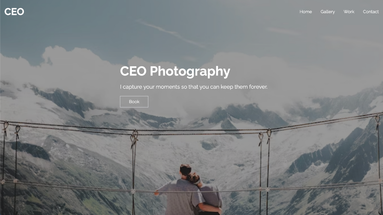 Photography site - personal project